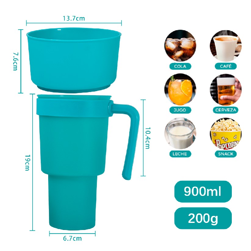 Vasos de Cine en casa 2 en 1